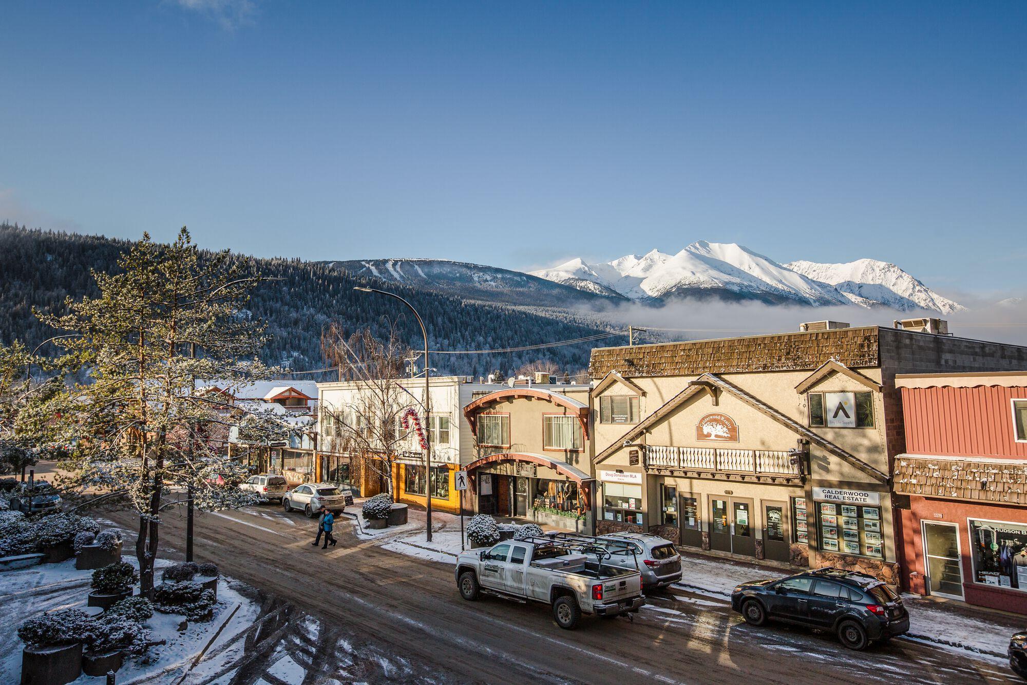 The town of Smithers in winter.