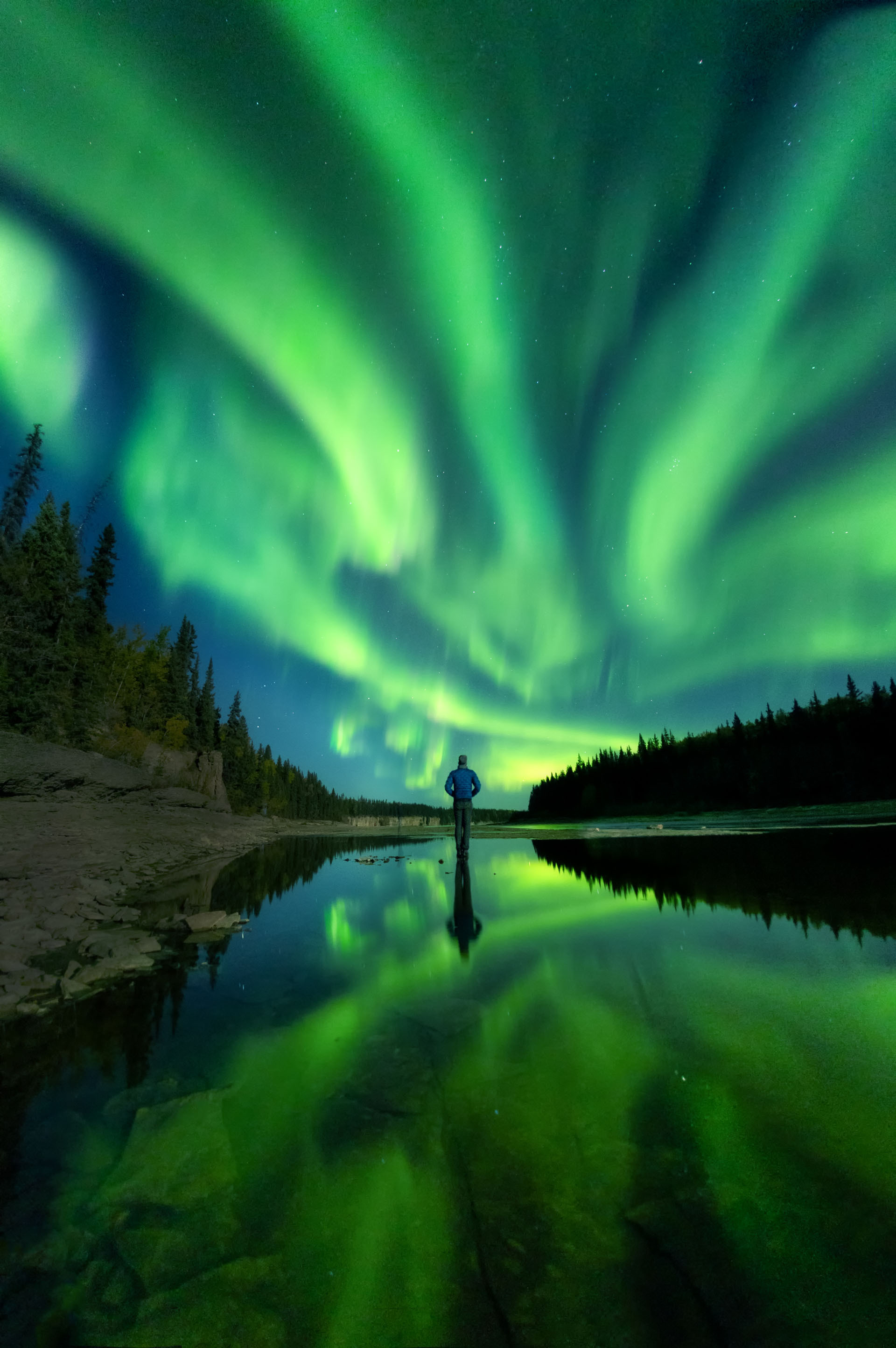 Paul Zizka Alexandra Falls Summer Aurora September 2018