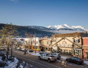 The town of Smithers in winter.