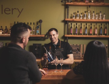 Okanagan spirits tasting bar