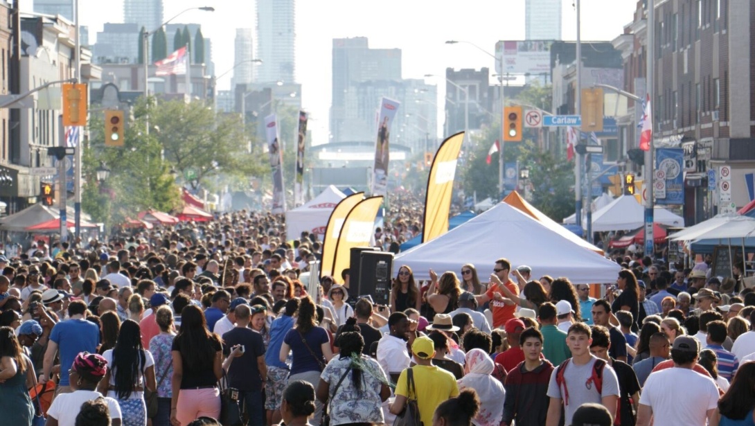 Taste of the Danforth Busy Crowd Daytime Summer Events Festivals Image