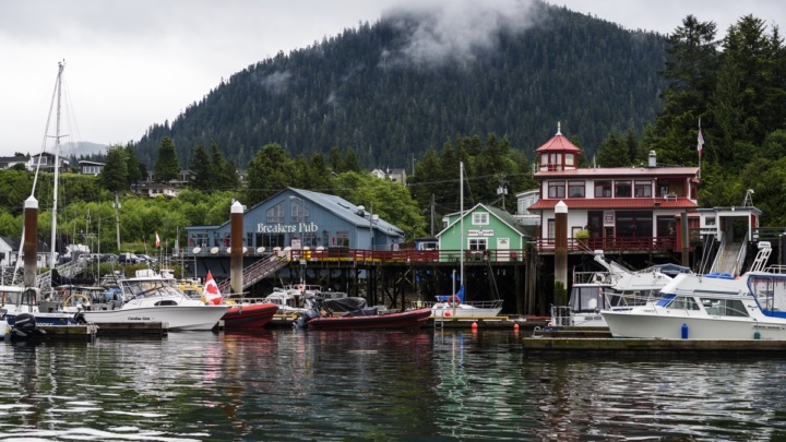The Cow Bay Harbour in Prince Rupert