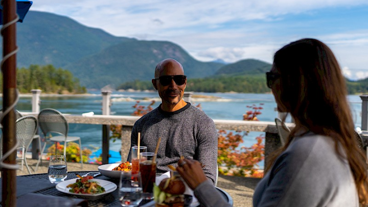 Sonora Resort Patio Meal with Couple