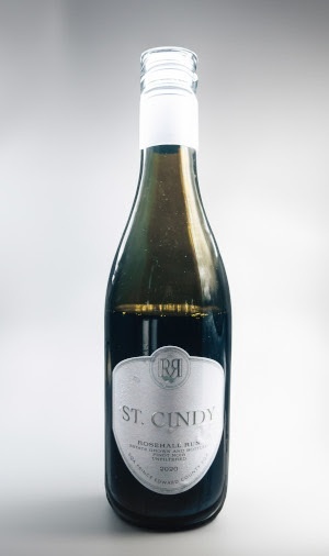 A bottle of the 2024 Wine of the Year, Rosehall Run Wineries St Cindy Pinot Noir